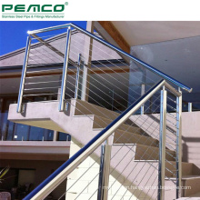 Outdoor Stainless Steel Wire Balustrade Vertical Cable Railing Systems For Decks